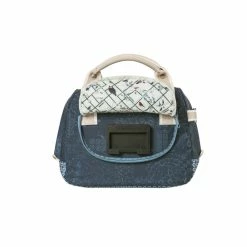 Basil Boh&egrave;me City Bag Lenkertasche, Indigo Blau Inkl. KF-Platte,wasserabweisend, Volumen: 8 Liter -Anbauten Verkäufe basil boheme city bag lenkertasche indigo blau inkl kf plattewasserabweisend volumen 8 liter3