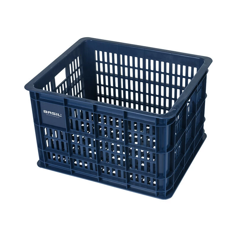 BASIL Fahrradkiste Crate Kunststoff-Fahrradkasten, Medium 33L, Blau 2 BASIL Fahrradkiste Crate Kunststoff-Fahrradkasten, Medium 33L, Blau – Bild 2