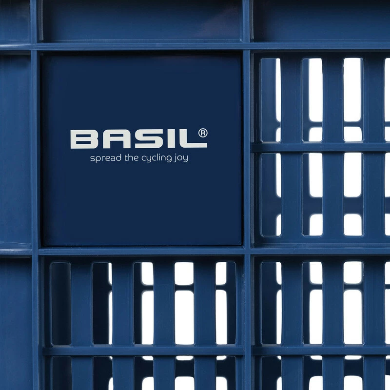 BASIL Fahrradkiste Crate Kunststoff-Fahrradkasten, Medium 33L, Blau 3 BASIL Fahrradkiste Crate Kunststoff-Fahrradkasten, Medium 33L, Blau – Bild 3