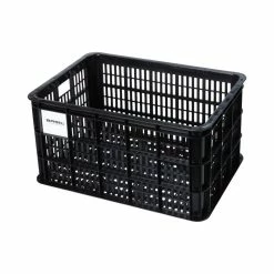 Basil Fahrradkiste L, 40L, Recycelter Kunststoff, Black