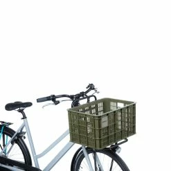 Basil Fahrradkiste L, 40L, Recycelter Kunststoff, Moss Green -Anbauten Verkäufe basil fahrradkiste l 40l recycelter kunststoff moss green5