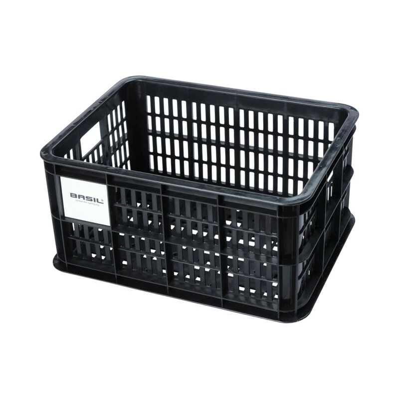 Basil Fahrradkiste S, 17.5L, Recycelter Kunststoff, Black 1 Basil Fahrradkiste S, 17.5L, Recycelter Kunststoff, Black