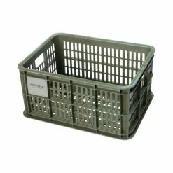 Basil Fahrradkiste S,17.5L, Recycelter Kunststoff,moss Green