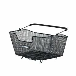 BASIL Fahrradkorb Base M MIK Hinten BASIL BASE M MIK, Medium HR-Korb Engmaschig, Schwarz