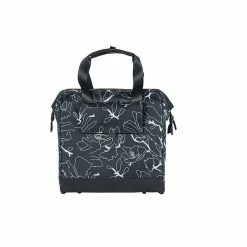 Basil Grand Flower Fahrradshopper, 23L, Schwarz-weiss Hook On-System, Refl., 23L -Anbauten Verkäufe basil grand flower fahrradshopper 23l schwarz weiss hook on system refl 23l3