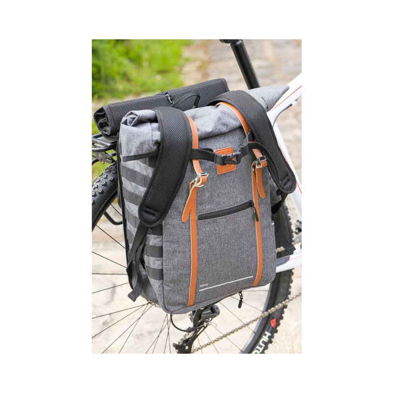 Zéfal Gepäckträgertasche Und Rucksack Urban Backpack, Grau, 30 X 45 X 13cm 4 Zéfal Gepäckträgertasche Und Rucksack Urban Backpack, Grau, 30 X 45 X 13cm – Bild 4