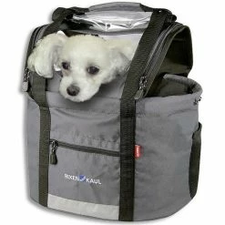 KLICKFIX Klick-fix Doggy Lenkerbag, Grau / Schwarz Volumen: 24 Liter, Bis 7kg
