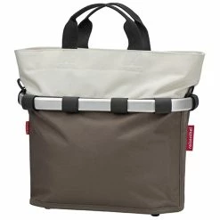 KLICKFIX Klick-fix Reisenthel Bikebasket Oval, M, Mocca Seitenkorb F&uuml;r Gep&auml;cktr&auml;ger, 17 L Volumen