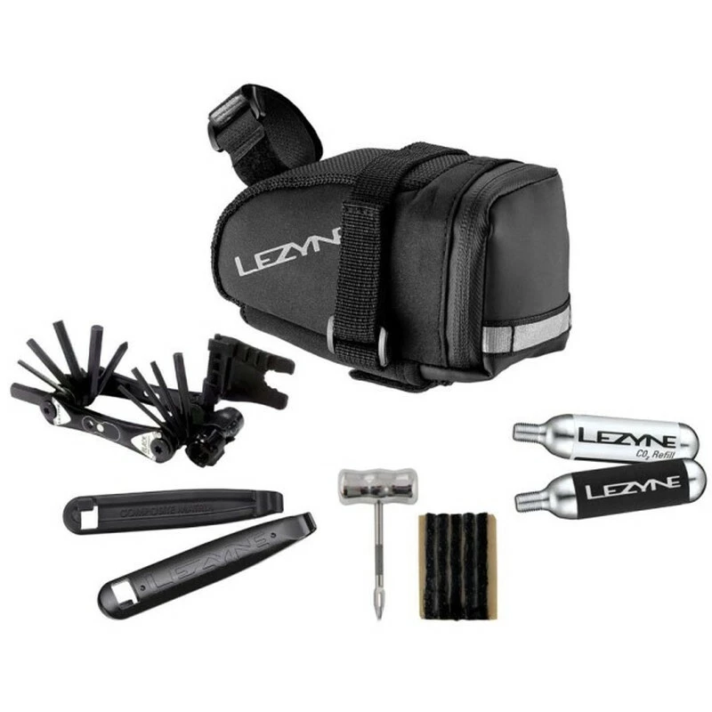 Lezyne M-Caddy Tubeless Kit Black RAP II 19 CO2 W/ 2x 20g, Neoprene Sleeve, Classic Tubeless Kit, Power Levers 1 Lezyne M-Caddy Tubeless Kit Black RAP II 19 CO2 W/ 2x 20g, Neoprene Sleeve, Classic Tubeless Kit, Power Levers