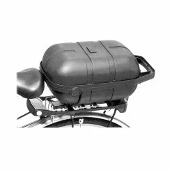 Pletscher Fahrradkoffer Inkl. Adapter Box Abschliessbar 430x240x190 Mm Schwarz