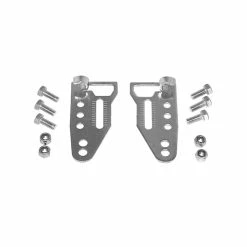 Pletscher Strebenendplatten Verstellbar Per Paar Inox