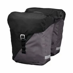 Racktime Doppeltasche Vida, Schwarz, 32 X 36 X 14cm, Mit Snap-it Adapter