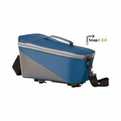 Racktime Gep&auml;cktr&auml;gertasche Talis 2.0, Snap-it 2, Blau/grau, 38 X 22 X 23cm, Mit Adapter