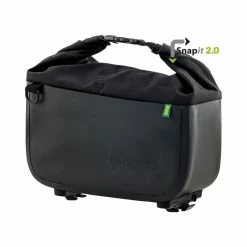Racktime Gepäckträgertasche Yves 2.0, Snap-it 2, Schwarz, 31.5 X 13.5 X 20cm, Mit Adapter