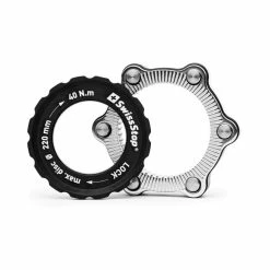 SwissStop Centerlock Adapter, Alu, Schwarz