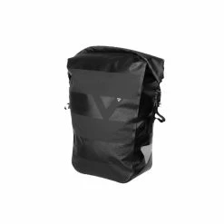 Topeak Pannier DryBag, Rolltop Seitentasche, 20L, Schwarz Einzeltasche, 47x31.3x15cm, QuickLock System, Mit Schultergurt, Wasserdicht