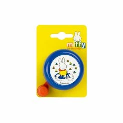 Widek Kinderglocke Miffy Auf Dem Fahrrad Stahl Blau Auf Karte