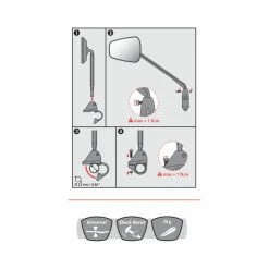 Zéfal Z&eacute;fal R&uuml;ckspiegel Espion Z56, Schwarz, Links, Klappbar -Anbauten Verkäufe zefal rueckspiegel espion z56 schwarz links klappbar4