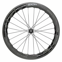 Zipp 454 NSW Tubular Disc-Brake Front Wheel V2 Black Carbon 700C/'12X100