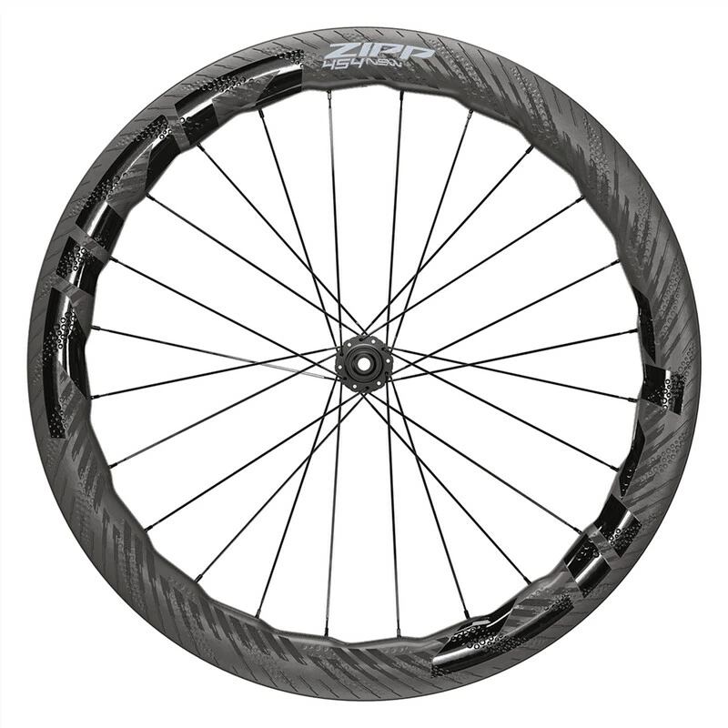 Zipp 454 NSW Tubular Disc-Brake Front Wheel V2 Black Carbon 700C/'12X100 1 Zipp 454 NSW Tubular Disc-Brake Front Wheel V2 Black Carbon 700C/'12X100